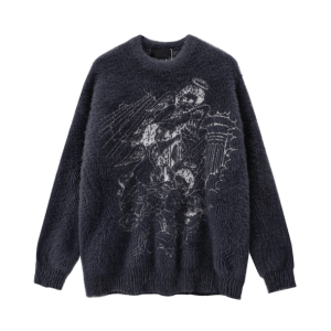 Angelic Spirit Y2K Sweater: Embrace 2000s Fashion Aesthetic & Style