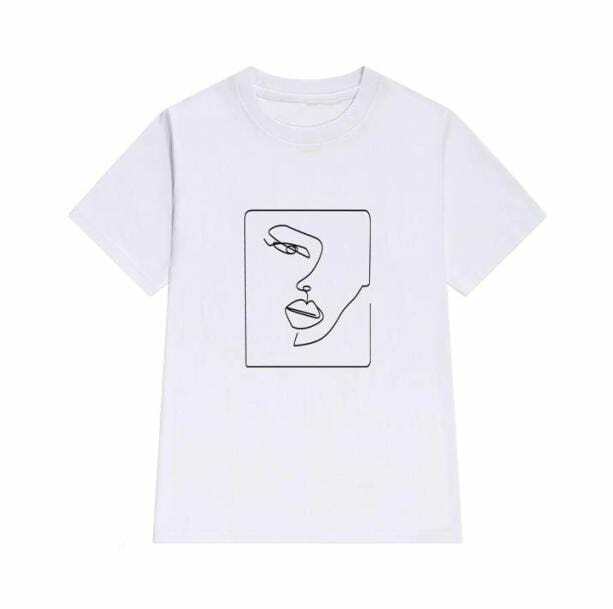 Artsy Abstract T-Shirt: Embrace Y2K Fashion & 2000s Aesthetic Style