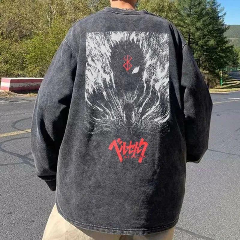 Berserk Distressed Unisex Sweatshirt - Y2K Fashion Inspired Style