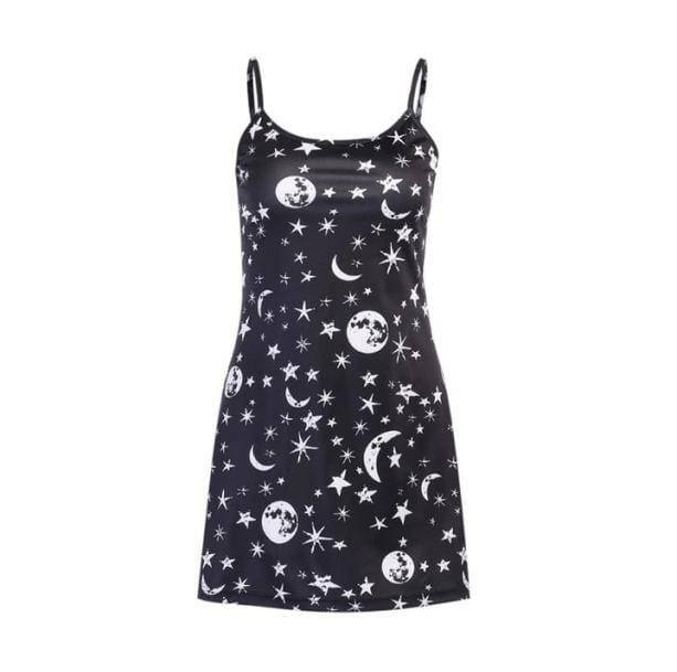 Black Moon Dress - Y2K Fashion Aesthetic for Iconic 2000s Style