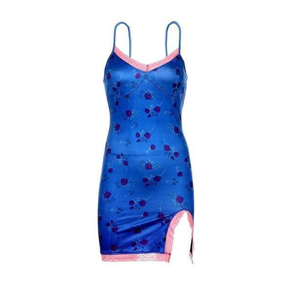 Blue Chic Dress: Embrace Y2K Fashion with 2000s Style Aesthetic