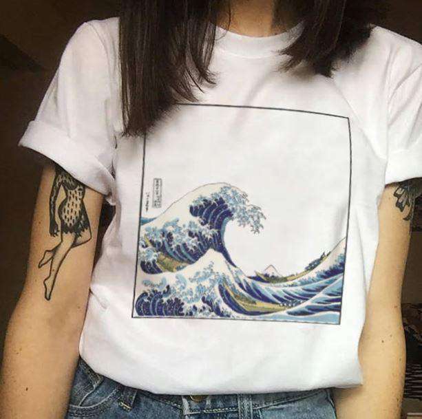 Catch The Wave Y2K T-Shirt - Trendy 2000s Fashion Essential