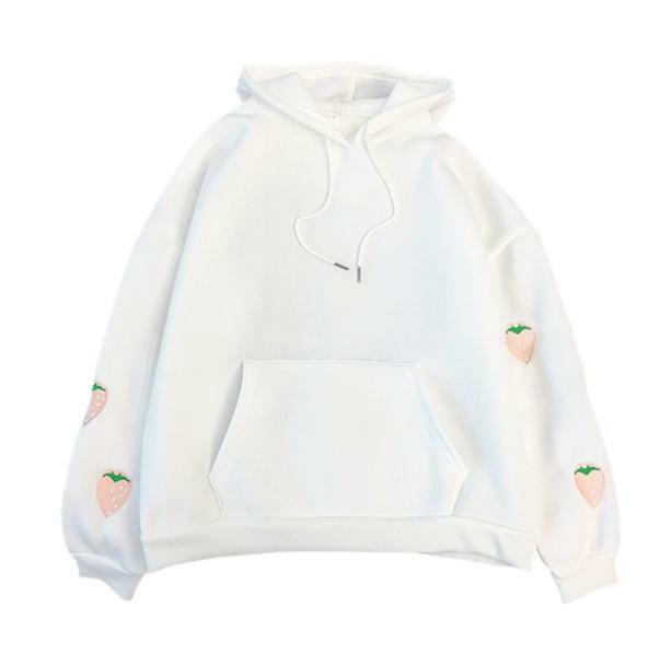 Deep Pocket Strawberry Hoodie - Trendy Y2K Fashion Essential