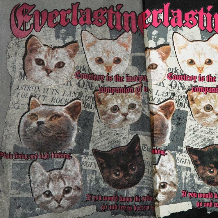 Everlasting Cats Tee - Y2K Fashion Essential for 2000s Style Lovers