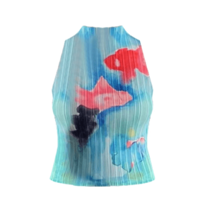 Fish In The Sea Y2K Top: Trendy 2000s Style for Effortless Aesthetic