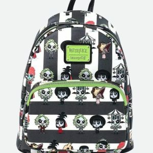 Goth Beetlejuice Backpack - Y2K Fashion Inspired 2000s Style Accessory