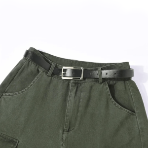 Grassy Green Y2K Cargo Jeans - Trendy 2000s Style for Effortless Looks