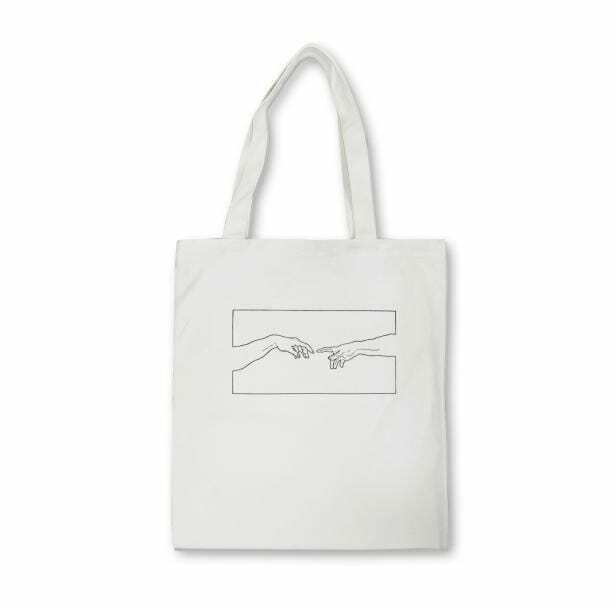 Hand of God Tote Bag - Y2K Fashion Essential for 2000s Style Lovers