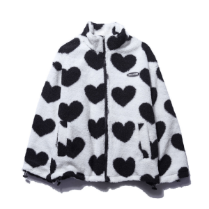 Heartflip Reversible Jacket - Trendy Y2K Fashion for Stylish Outfits