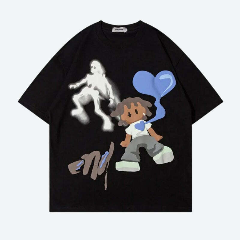 Heartless Boy Tee - Y2K Fashion Essential for Iconic 2000s Style