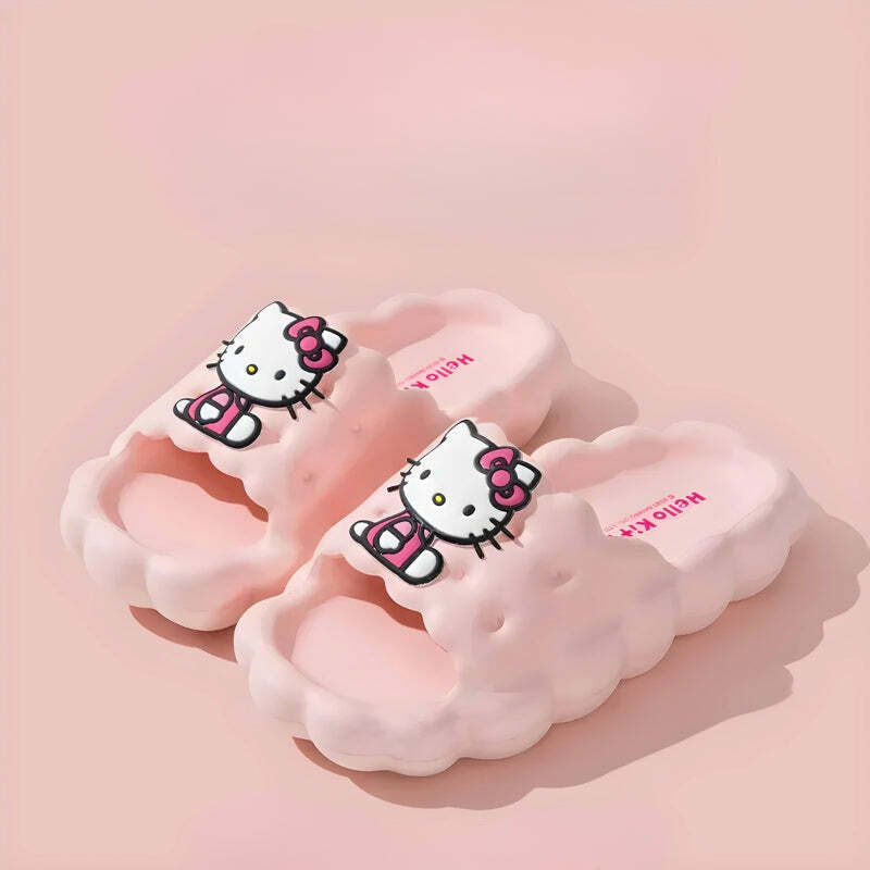 Hello Kitty Cloud Slippers: Y2K Fashion Must-Have for Cozy Style