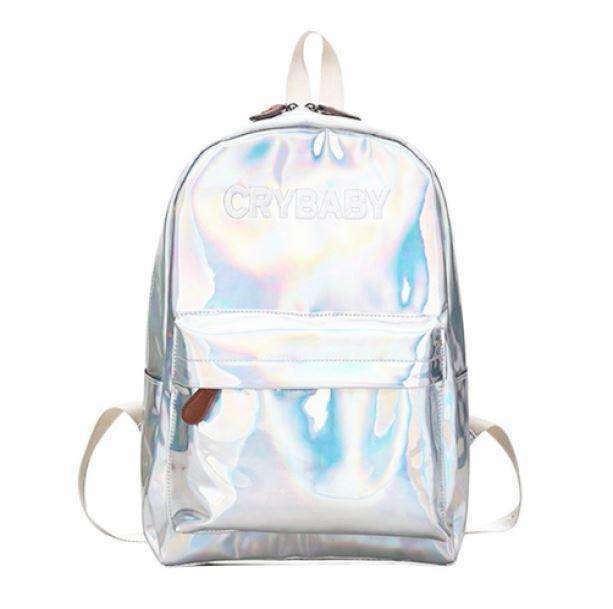 Holographic Crybaby Backpack - Y2K Fashion Essential for Trendy Outfits