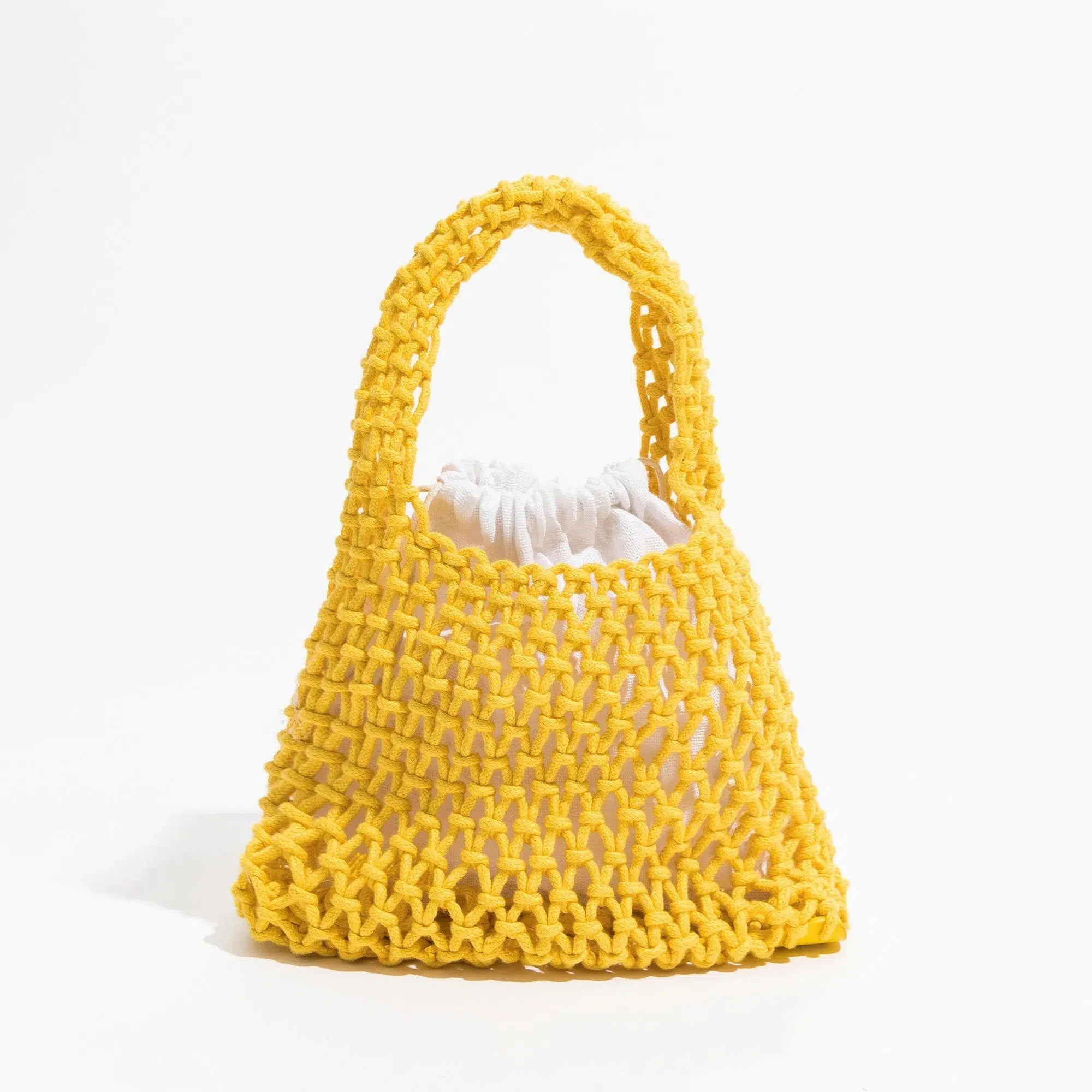 Indie Smiley Flowers Crochet Bag - Y2K Aesthetic 2000s Fashion Accessory