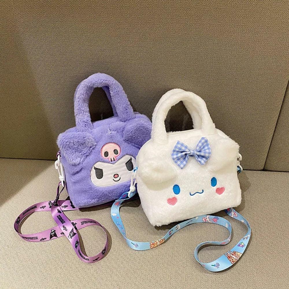 Kawaii Fluffy Sanrio Handbag - Y2K Aesthetic 2000s Fashion Accessory