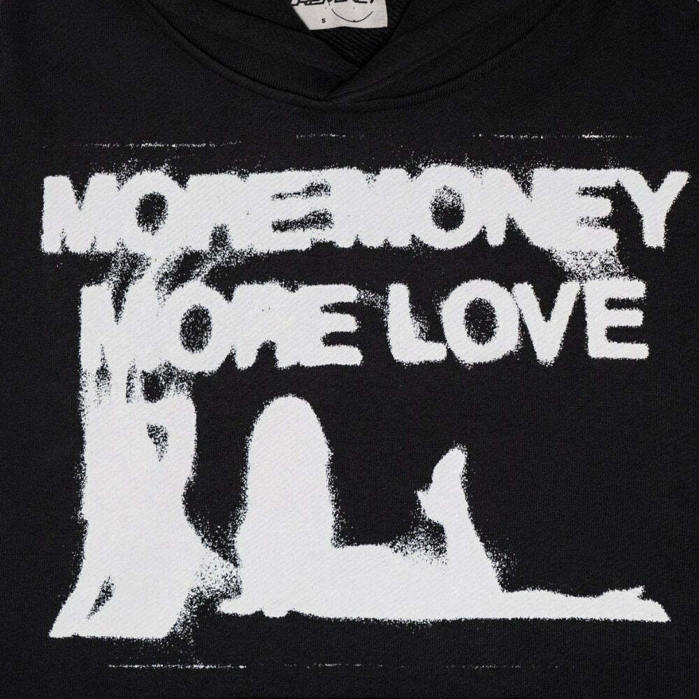 More Money More Love Y2K Hoodie - Trendy 2000s Fashion Statement