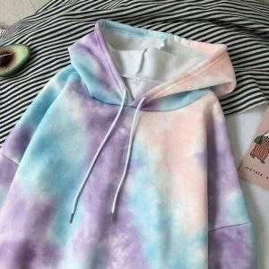 Pastel Clouds Y2K Hoodie - Trendy 2000s Fashion Aesthetic Wear