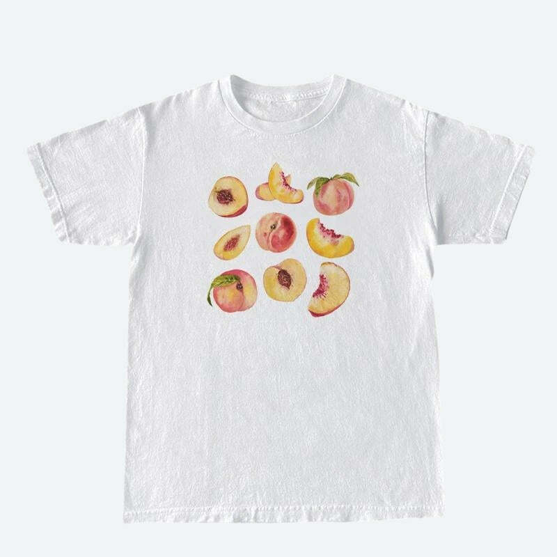 Peaches Tee: Y2K Fashion Essential for Trendy 2000s Style Outfits