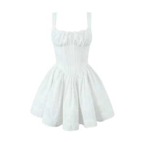 Pure White Y2K Dress: Embrace 2000s Fashion with Timeless Style