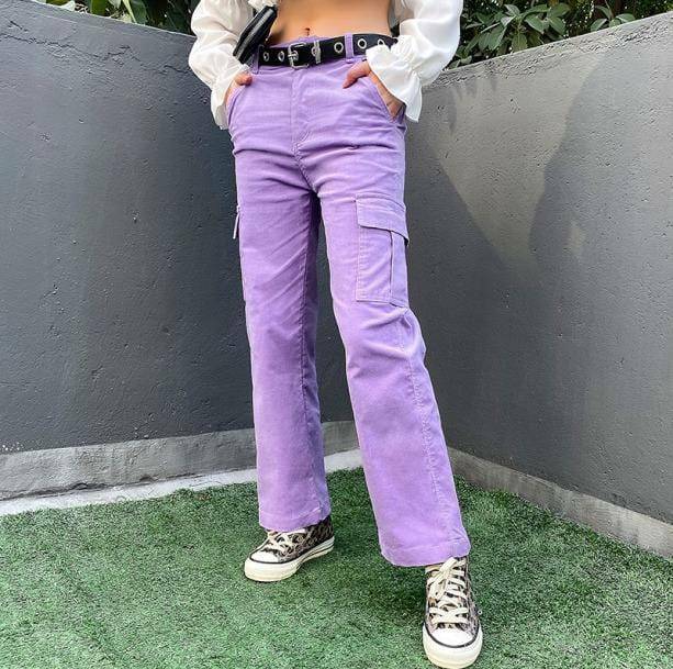 Purple Vibe Y2K Pants - Trendy 2000s Fashion for a Bold Look