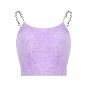 Soft Lavender Y2K Crop Top - Trendy 2000s Style for Effortless Aesthetic