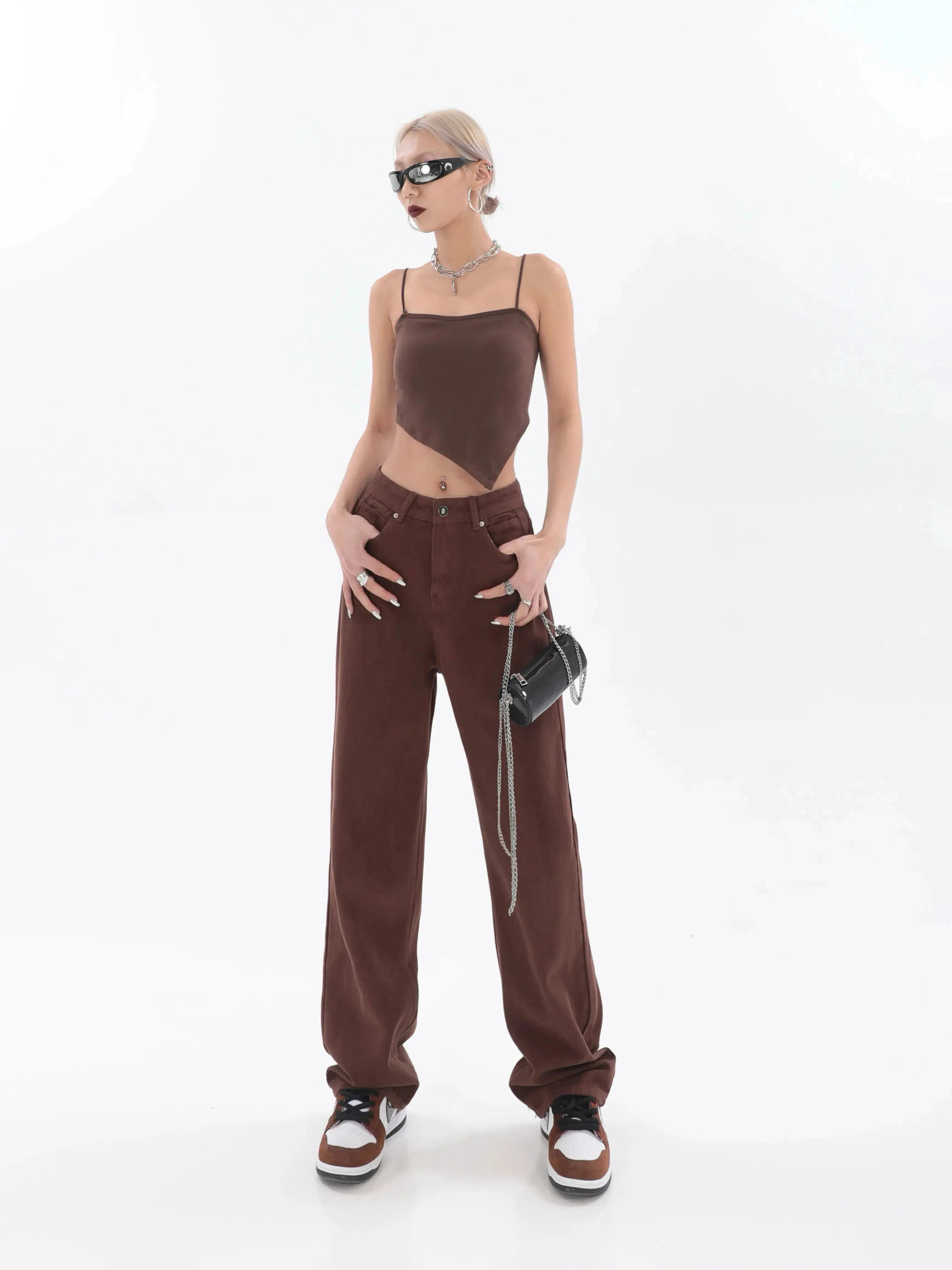 Star Pockets Wide Leg Jeans - Y2K Fashion Essential for Trendy Outfits