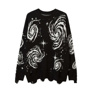 Starry Sky Sweater - Y2K Fashion Essential for 2000s Style Lovers