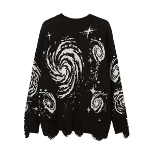 Starry Sky Sweater - Y2K Fashion Essential for 2000s Style Lovers