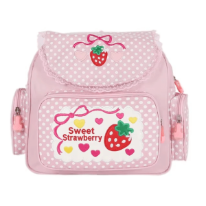 Strawberry Milk Backpack: Y2K Aesthetic Bag for Trendy 2000s Style