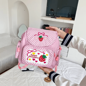 Strawberry Milk Backpack: Y2K Aesthetic Bag for Trendy 2000s Style