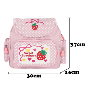 Strawberry Milk Backpack: Y2K Aesthetic Bag for Trendy 2000s Style