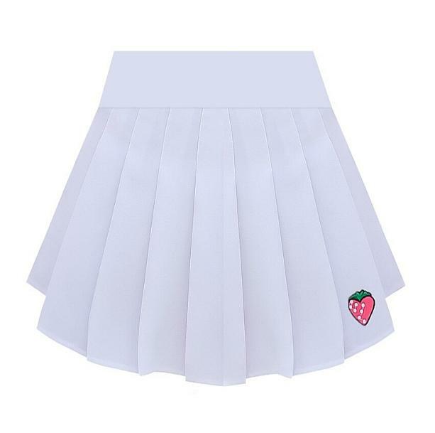 Strawberry Milk Skirt - Y2K Fashion Essential for 2000s Style Lovers