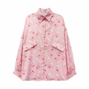 Strawberry Milk Y2K Aesthetic Shirt - Trendy 2000s Fashion Top