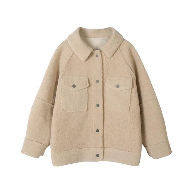 Trendy Khaki Loose Jacket - Y2K Fashion Essential for 2000s Style