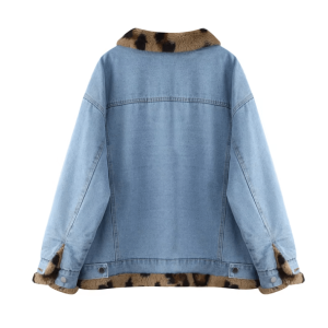 Trendy Leopard Print Reversible Jacket - Y2K Fashion Essential