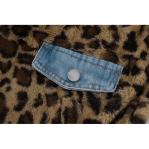 Trendy Leopard Print Reversible Jacket - Y2K Fashion Essential