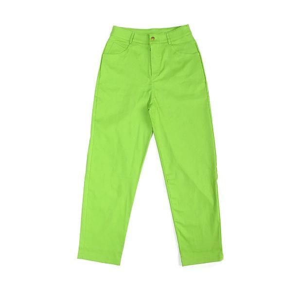 Trendy Y2K Aesthetic Neon Pants for a Bold 2000s Fashion Look