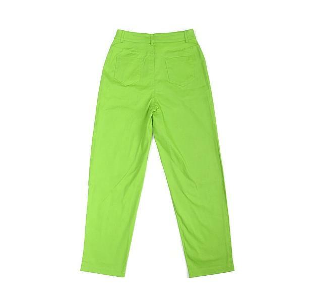 Trendy Y2K Aesthetic Neon Pants for a Bold 2000s Fashion Look