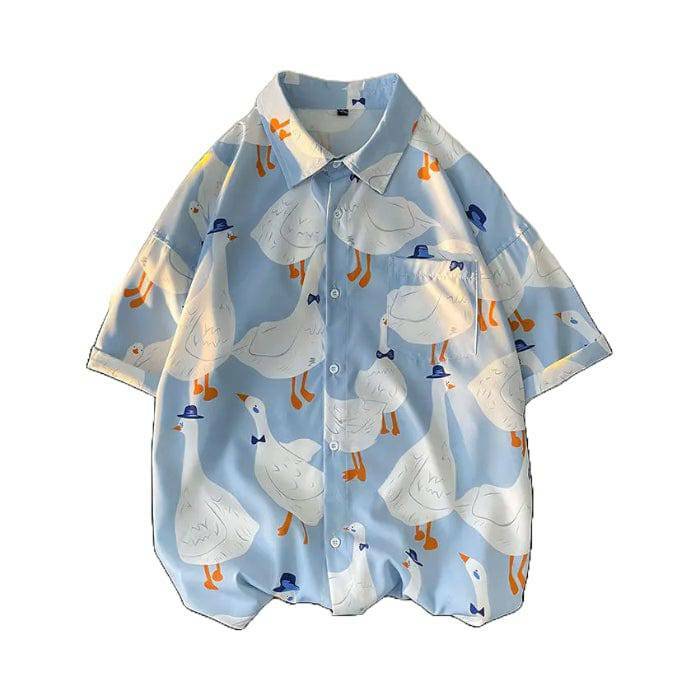 Trendy Y2K Fashion Goose Shirt - Iconic 2000s Style for Modern Looks