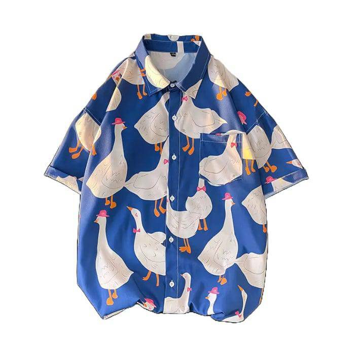 Trendy Y2K Fashion Goose Shirt - Iconic 2000s Style for Modern Looks