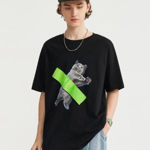 Trendy Y2K Fashion Tee: Embrace 2000s Style with Cat Aesthetic