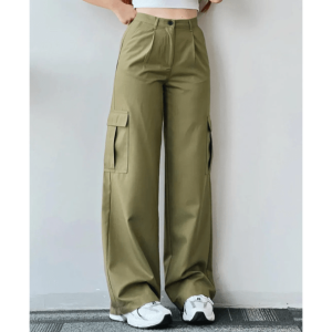 Trendy Y2K High Waist Cargo Pants - 2000s Fashion Aesthetic