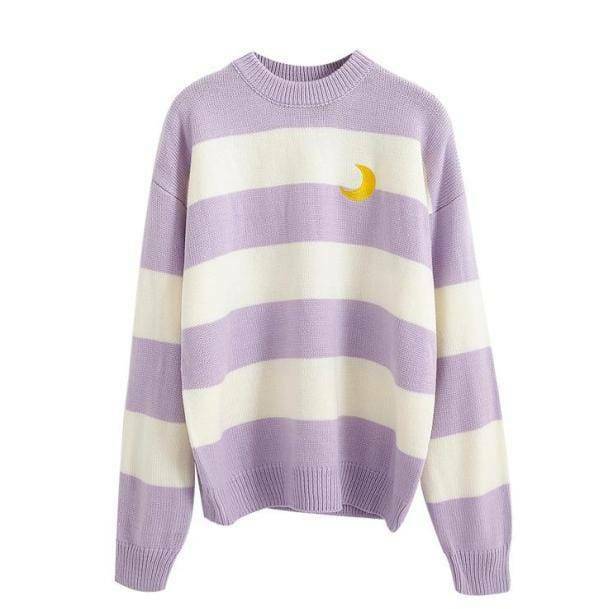 Trendy Y2K Moon Sweater: Embrace 2000s Fashion with Cozy Style