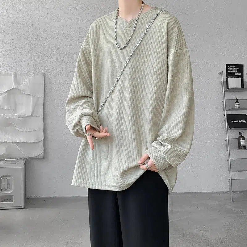 Trendy Y2K Ribbed Sweater: Embrace 2000s Fashion Aesthetic Today!