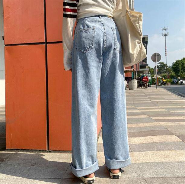 Trendy Y2K Wide Leg Jeans - Embrace 2000s Fashion with Style