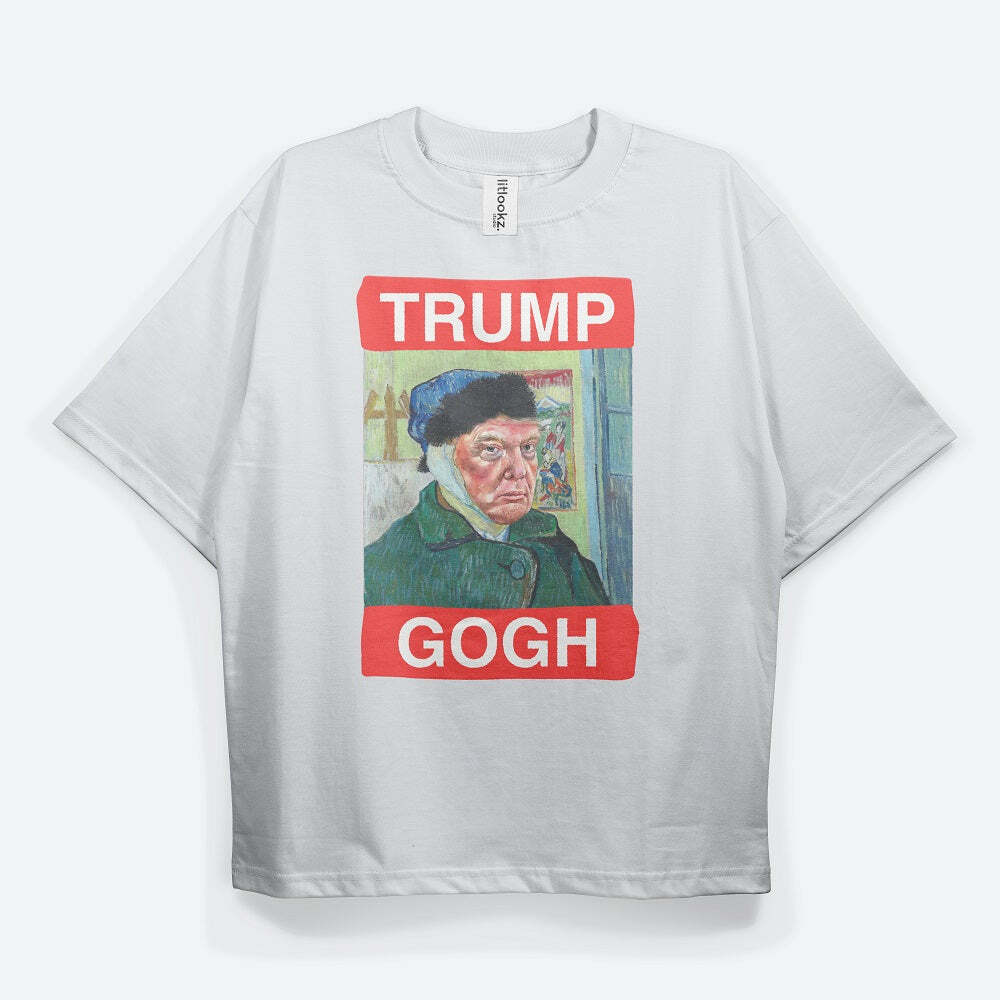 Tr*mp Gogh' Tee: Y2K Fashion Inspired 2000s Style Graphic Top