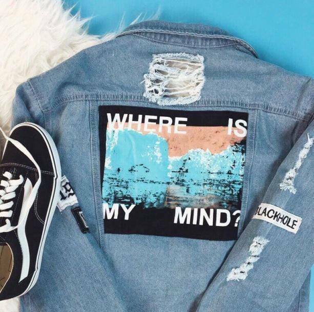 Where Is My Mind Y2K Jean Jacket - Vintage 2000s Style Outerwear