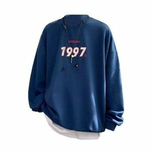 Y2K Aesthetic 90's Sweatshirt - Retro 2000s Fashion Essential