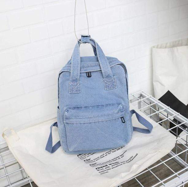 Y2K Aesthetic Denim Backpack - Trendy 2000s Style for Fashion Lovers