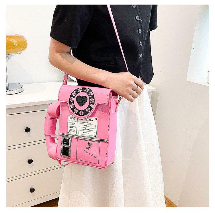 Y2K Aesthetic Retro Phone Shaped Crossbody Bag for Trendy Outfits