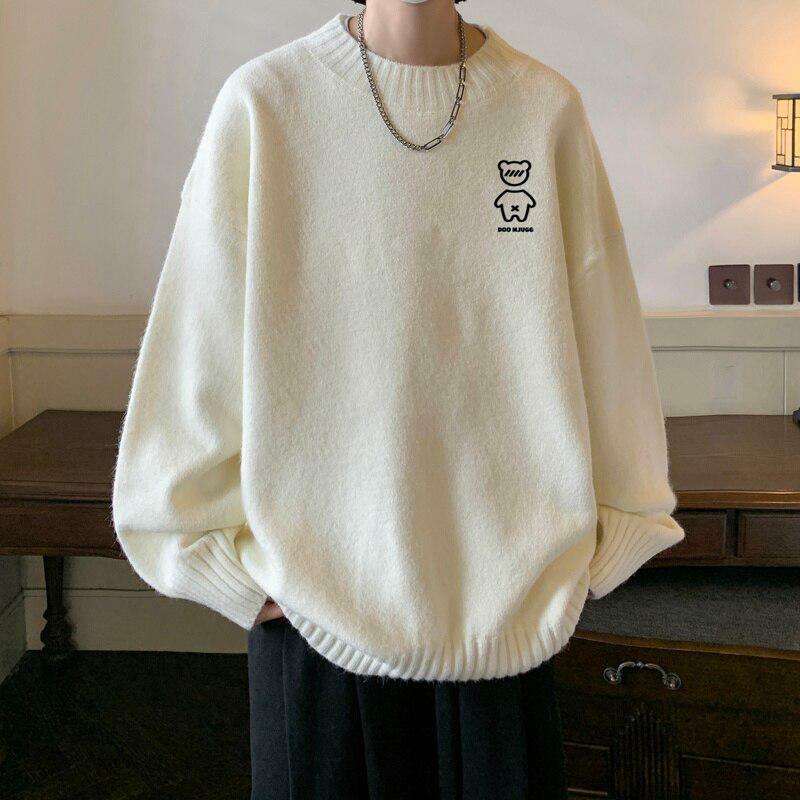 Y2K Aesthetic Soft Boy Bear Sweater - Trendy 2000s Style Clothing